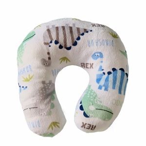 Little Dad Infant Baby Blue Dinosaur Fleece and Neck Head Support Pillow